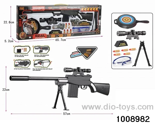 Hand bolt type soft bullet sniper gun in Hand box