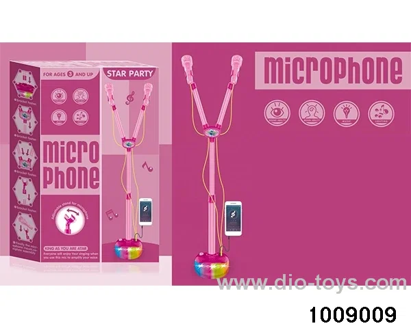 Dual microphone link phone (light music) in color box