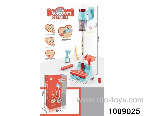 Electric light music vacuum cleaner set in color box