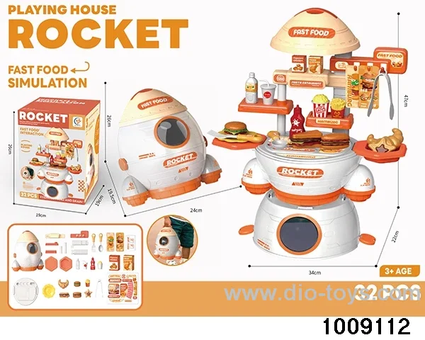 Fast food rocket set in color box