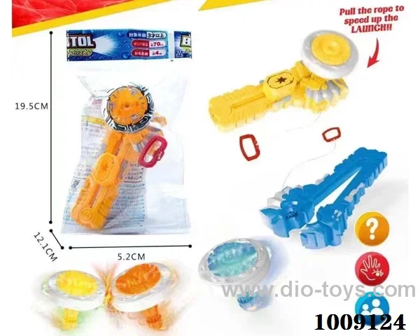 gyro with light 3 color mixed loading  in Opp bag