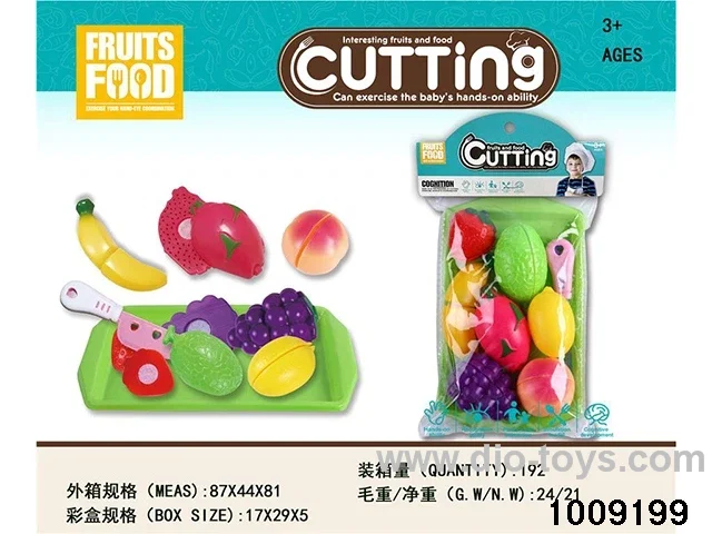 Cutting fruit set in poly bag header