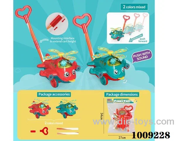 Hand push toy in opp bag