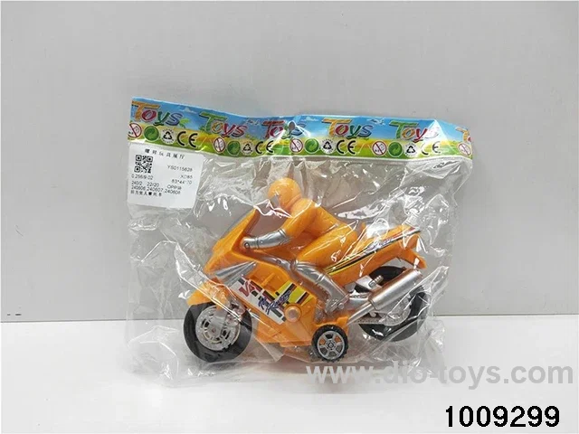 pull-back motorcycle in opp bag