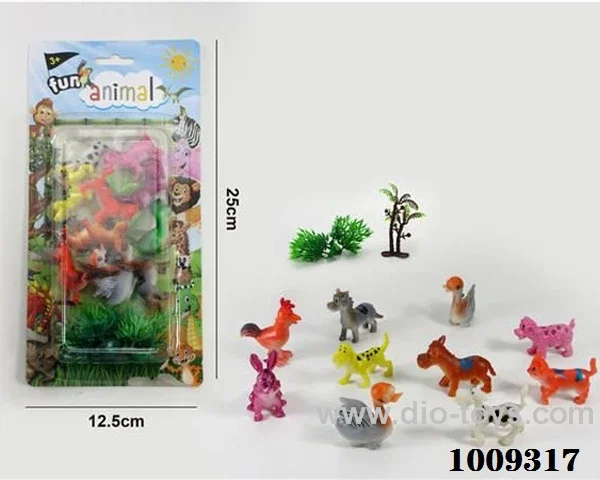 10pcs Animal suit in PVC bag