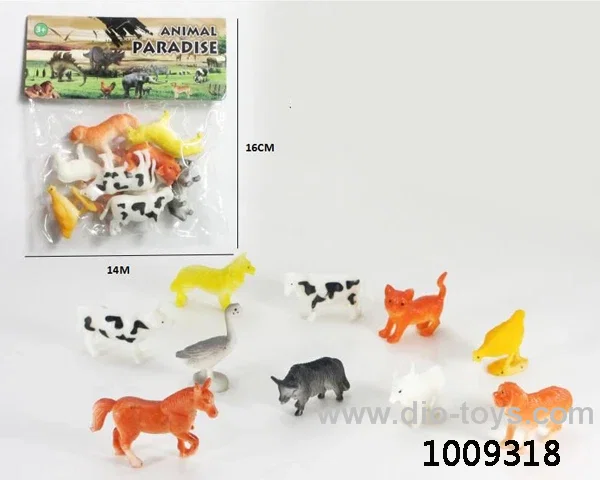10pcs Animal suit in PVC bag