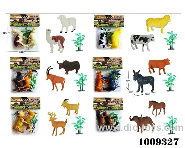 2pcs Animal suit 6 sets mixed loading in PVC bag