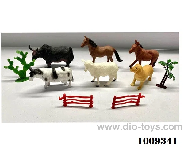 6pcs Animal suit in PVC bag