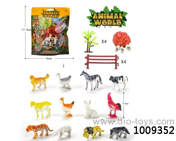 24pcs Animal suit in bag