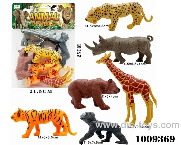 6pcs Animal suit in poly bag header