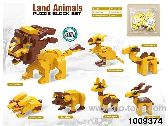 6 in 1 Animal suit in poly bag header