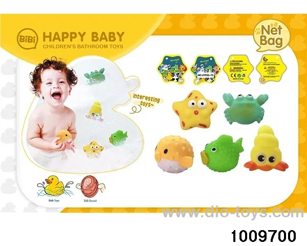 Water soft rubber doll in Net bag