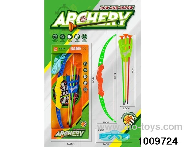 bow and arrow in color box