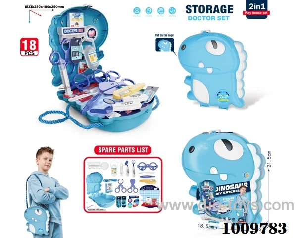 Doctor backpack set in paper card