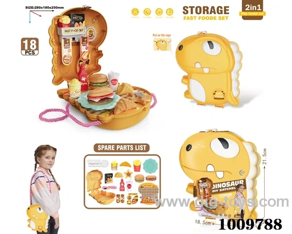 kitchen  backpack set in paper card