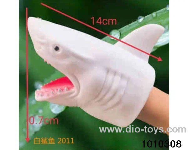 White Shark Hand puppet in opp bag