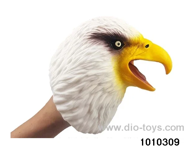 White eagle Hand puppet in opp bag
