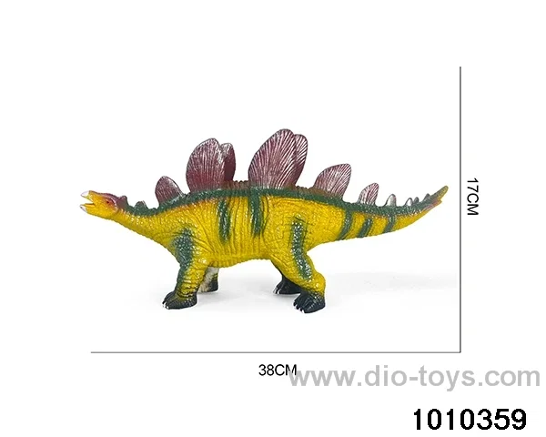 Dinosaur toys Stretching length 38, height 17 in Hangtag（yellow）