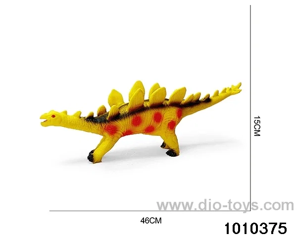 Dinosaur toys Stretching length 46, height 15 in Hangtag（yellow）