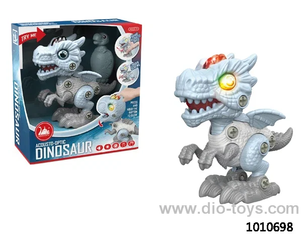 Diy dinosaur with light&sound  include battery in display box