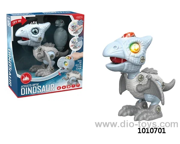 Diy dinosaur with light&sound  include battery in display box