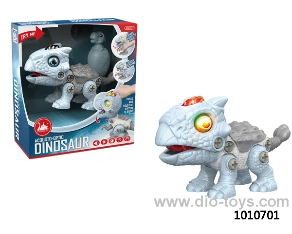 Diy dinosaur with light&sound  include battery in display box