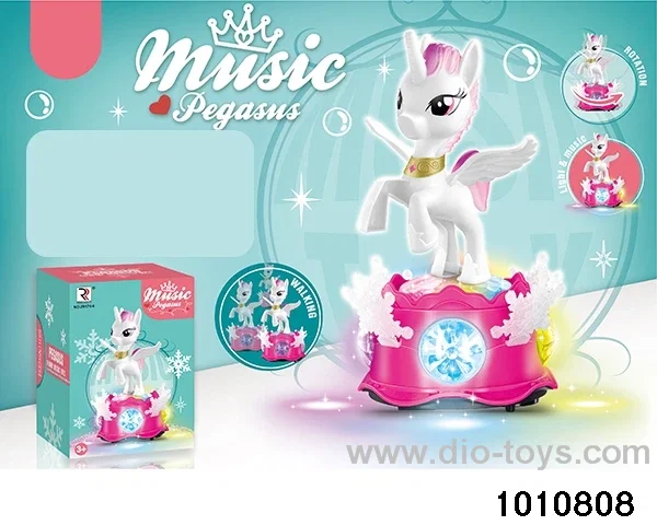 B/O Snowflake Unicorn W L/M in color box