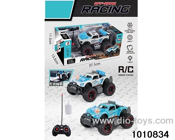 Spray off-road RC vehicle in window box
