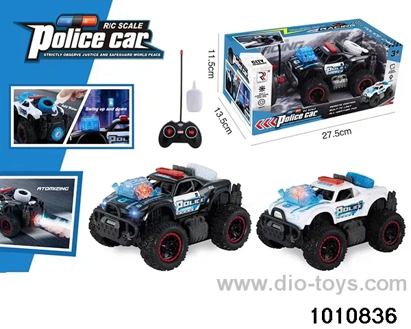 Spray off-road RC warning vehicle in window box