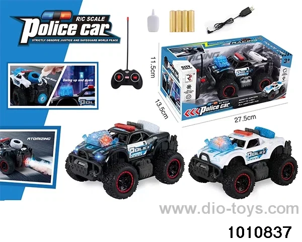 Spray off-road RC warning vehicle (including electricity) in window box