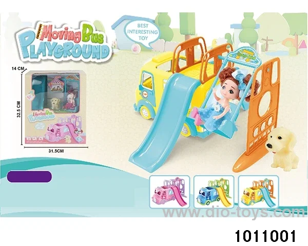 Amusement rides in window box