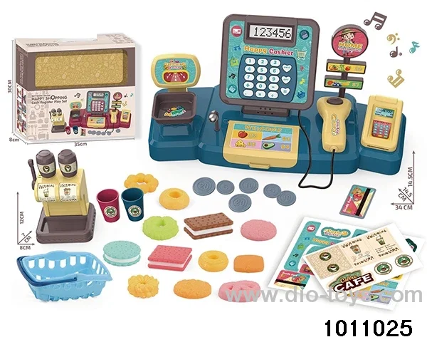 Cash register biscuit set in window box