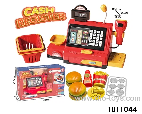 Cash register hamburger suit in window box