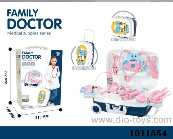 Medical equipment set in color box