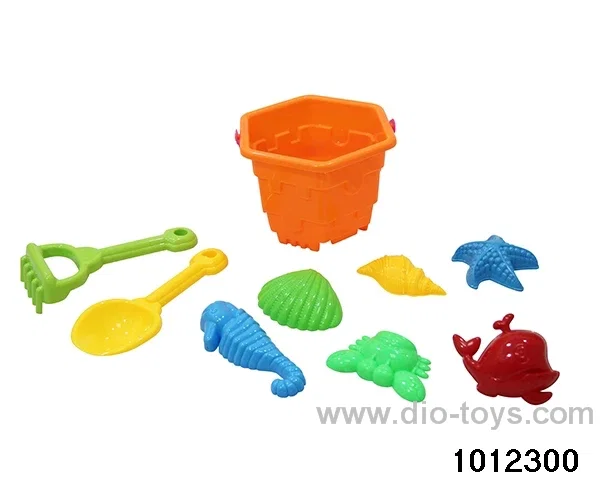 beach toys（9pcs）in Net bag