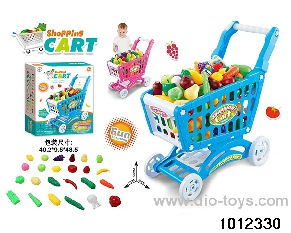 Food shopping cart in color box