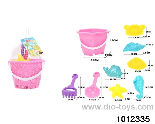 beach toys（9pcs）in Net bag