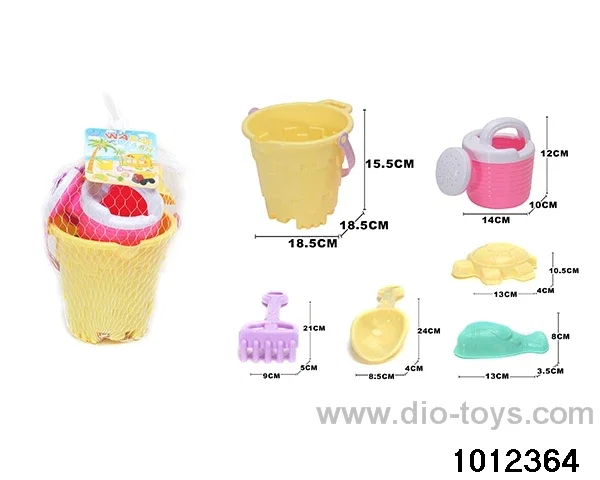 beach toys（6pcs）in Net bag