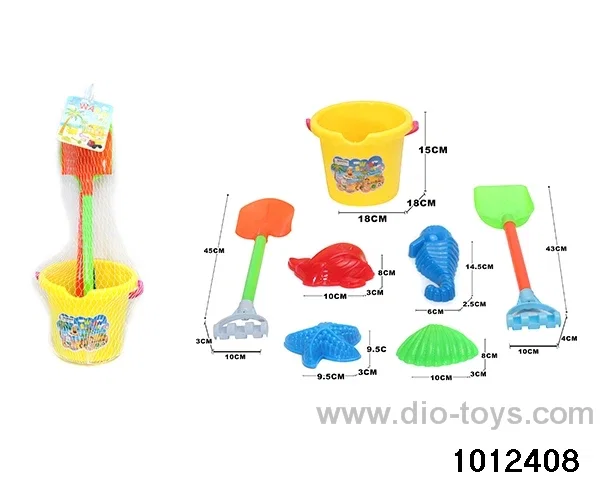 beach toys（7pcs）in Net bag