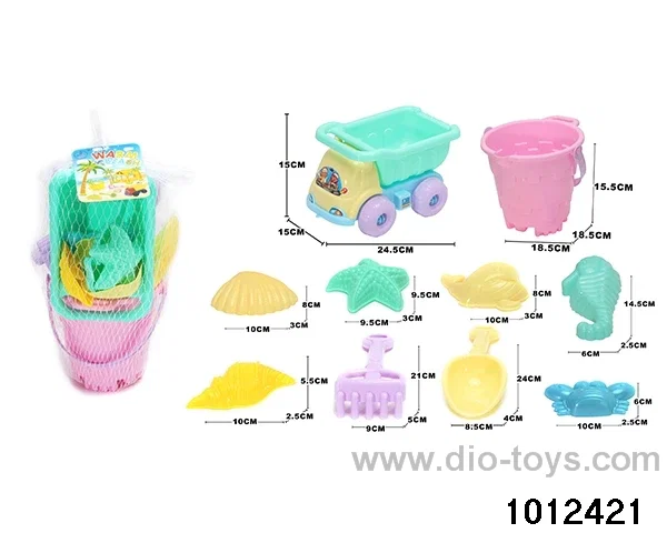 beach toys（10pcs）in Net bag