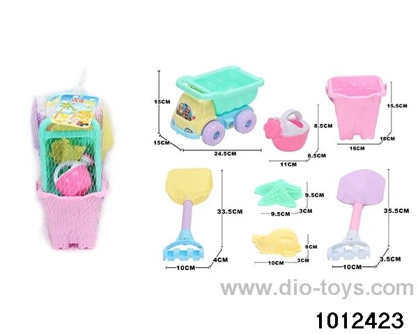 beach toys（7pcs）in Net bag