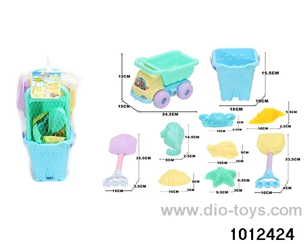 beach toys（10pcs）in Net bag