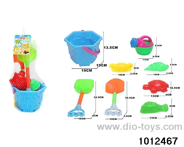 beach toys（8pcs）in Net bag