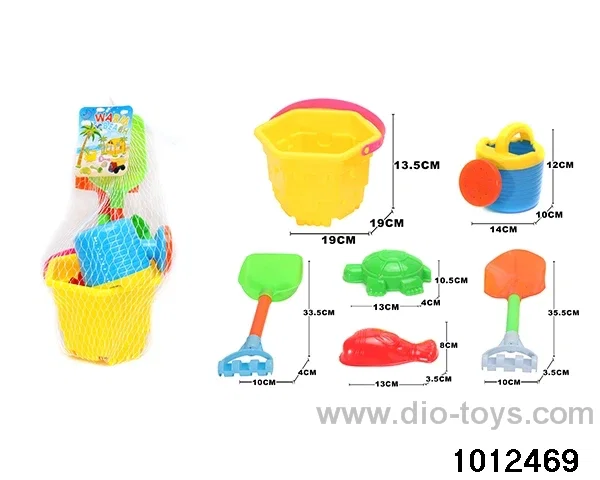 beach toys（6pcs）in Net bag