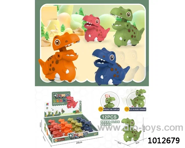 12pcs press slide series 4color mixed loading in display box