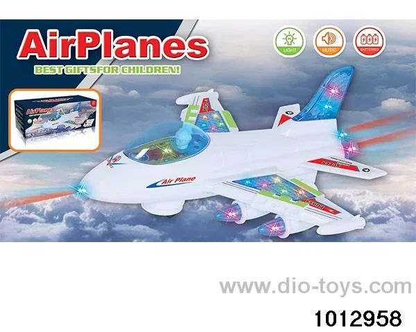 Electric universal music airliner (with 3D lights) in color box