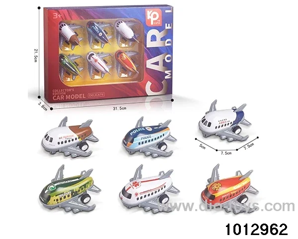 Alloy Aircraft 6 Sets in window box