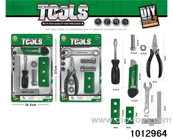 Tool Set 2 Mixed (Green) in Blister card