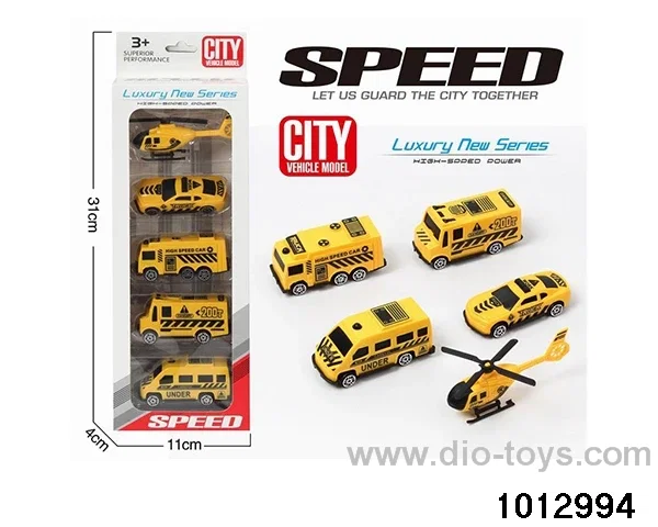 Taxi AB Material 5 Solid Color Engineering Vehicles Fly_x000D_
Machine engineering vehicle set in window box