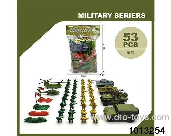 Military suit in PVC bag